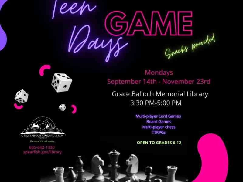 Teen Game Days